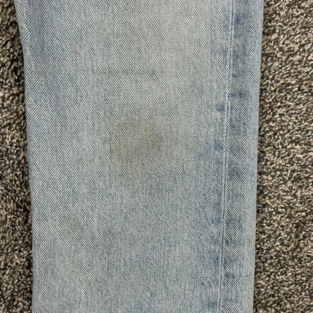 Agolde Womens 25 Riley High Rise Straight Leg Fit Jeans Light Blue Denim Casual - Picture 4 of 13